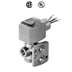 ASCO 1/4in 3-Way Normally Closed Brass Direct Acting Direct Mount Pilot Solenoid Valve 120V AC - 8320G704 120V AC